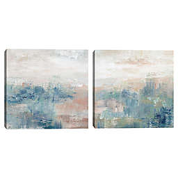 Masterpiece Art Gallery Cottage Grove I & II 24-Inch Square Canvas Wall Decor Set
