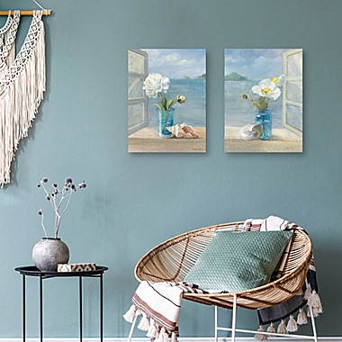 Masterpiece Art Gallery Coastal Florals I & II 24-Inch x 18-Inch Canvas Wall Art. View a larger version of this product image.