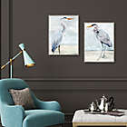 Alternate image 3 for Masterpiece Art Gallery Beach Blue Heron I & II 24-Inch x 48-Inch Canvas Wall Art