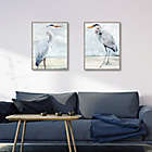 Alternate image 2 for Masterpiece Art Gallery Beach Blue Heron I & II 24-Inch x 48-Inch Canvas Wall Art