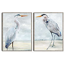 Masterpiece Art Gallery Beach Blue Heron I & II 24-Inch x 48-Inch Canvas Wall Art
