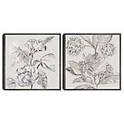 Masterpiece Art Gallery Collaborate I &amp; II 21-Inch Square Framed Canvas Wall Decor Set
