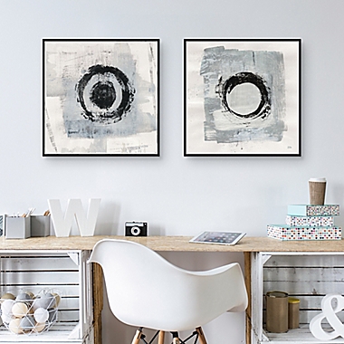 Masterpiece Art Gallery Zen Circle I &amp; II Framed Canvas Wall Art (Set of 2). View a larger version of this product image.