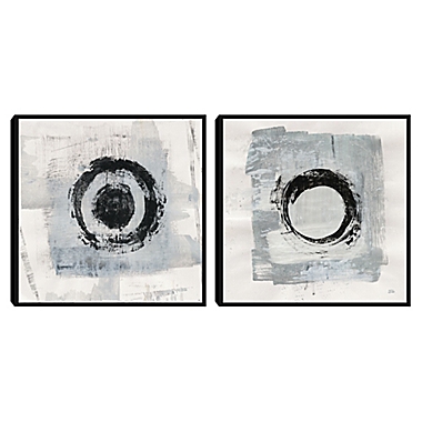 Masterpiece Art Gallery Zen Circle I &amp; II Framed Canvas Wall Art (Set of 2). View a larger version of this product image.