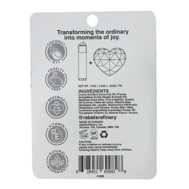 Rebels Refinery&trade; 2-Pack Heart Lip Balm. View a larger version of this product image.