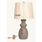 Alternate image 1 for Everhome&trade; Mango Wood Table Lamp in Grey