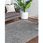 Alternate image 1 for Unique Loom Davos Shag 9&#39; x 12&#39; Area Rug in Sterling