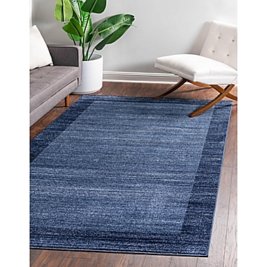 Unique Loom Del Mar Abigail 6&#39; x 9&#39; Area Rug in Navy Blue. View a larger version of this product image.
