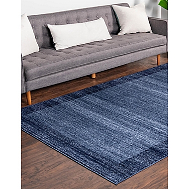 Unique Loom Del Mar Abigail 6&#39; x 9&#39; Area Rug in Navy Blue. View a larger version of this product image.