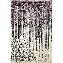 Unique Loom Jennifer Del Mar 2'2 x 3' Accent Rug in Purple