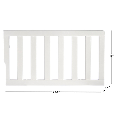 evolur&trade; Loft Art Deco Toddler Guard Rail in White. View a larger version of this product image.