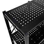 Alternate image 8 for Honey-Can-Do&reg; Collapsible Metal Storage Shelf on Wheels in Black