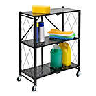 Alternate image 15 for Honey-Can-Do&reg; Collapsible Metal Storage Shelf on Wheels in Black