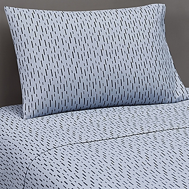 Simply Essential&trade; Printed Microfiber Standard/Queen Pillowcases in Zen Blue (Set of 2). View a larger version of this product image.