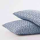 Alternate image 2 for Simply Essential&trade; Printed Microfiber Standard/Queen Pillowcases in Zen Blue (Set of 2)