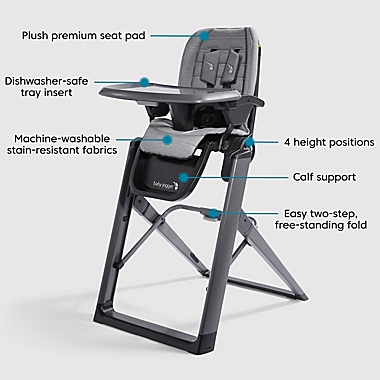Baby Jogger&reg; city bistro&trade; High Chair in Graphite. View a larger version of this product image.