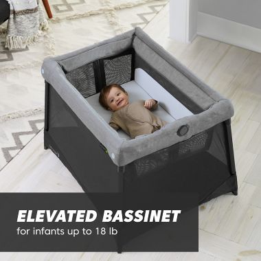 Baby Jogger&reg; city suite&trade; Multi-Level Playard in Graphite. View a larger version of this product image.