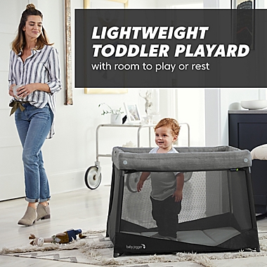 Baby Jogger&reg; city suite&trade; Multi-Level Playard in Graphite. View a larger version of this product image.