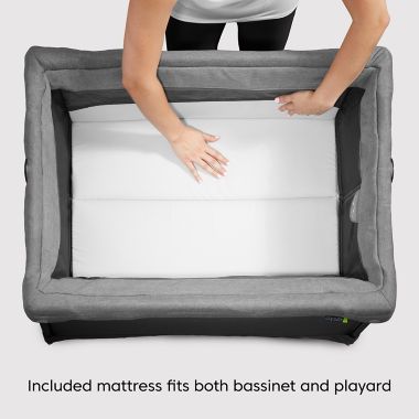 Baby Jogger&reg; city suite&trade; Multi-Level Playard in Graphite. View a larger version of this product image.
