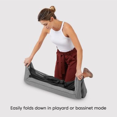 Baby Jogger&reg; city suite&trade; Multi-Level Playard in Graphite. View a larger version of this product image.