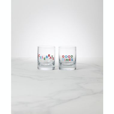 kate spade new york Celebrate Double Old Fashioned Glasses (Set of 2) | Bed  Bath & Beyond