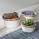 Alternate image 1 for Honey-Can-Do&reg; Nesting Rope Storage Baskets with Fringe in White (Set of 3)