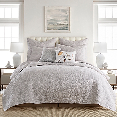 Levtex Home Sherbourne King Quilt in Grey. View a larger version of this product image.