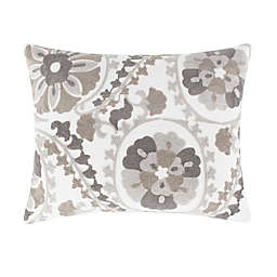 Levtex Home Mills Crewel Oblong Throw Pillow in Taupe