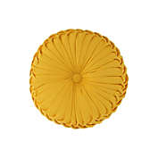 Levtex Home St. Ives Pleated Round Throw Pillow in Yellow