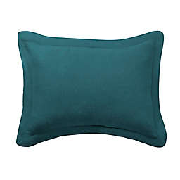 Levtex Home Washed Linen King Pillow Sham in Teal Blue
