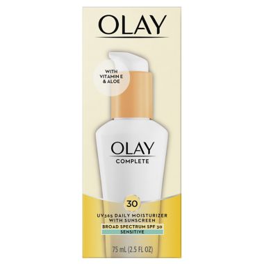 Olay&reg; Complete 2.5 oz. All Day Moisture Lotion with Broad Spectrum SPF 30 for Sensitive Skin. View a larger version of this product image.