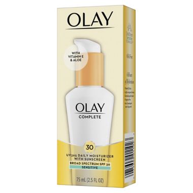 Olay&reg; Complete 2.5 oz. All Day Moisture Lotion with Broad Spectrum SPF 30 for Sensitive Skin. View a larger version of this product image.