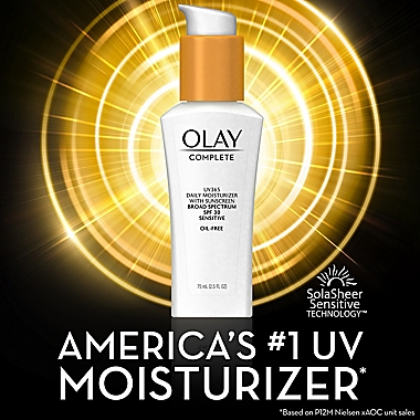 Olay&reg; Complete 2.5 oz. All Day Moisture Lotion with Broad Spectrum SPF 30 for Sensitive Skin. View a larger version of this product image.