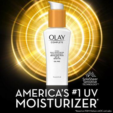 Olay&reg; Complete 2.5 oz. All Day Moisture Lotion with Broad Spectrum SPF 30 for Sensitive Skin. View a larger version of this product image.