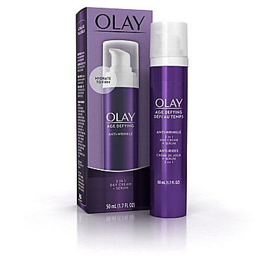 Olay&reg; 1.7 fl. oz. Age Defying 2-in-1 Anti-Wrinkle Day Cream + Serum. View a larger version of this product image.