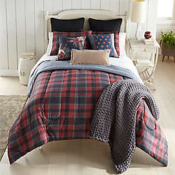 Donna Sharp® Tartan 3-Piece Reversible King Comforter Set in Red