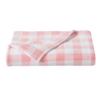 Eddie Bauer® Poppy Plaid Blanket in 