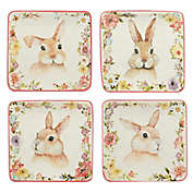 Certified International Easter Garden Canape Plates (Set of 4)