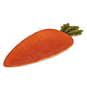Certified International Easter Garden 3-D Carrot Platter