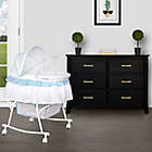 Alternate image 6 for Dream on Me Lacy Portable 2-in-1 Bassinet/Cradle in Blue/White