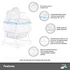 Alternate image 7 for Dream on Me Lacy Portable 2-in-1 Bassinet/Cradle in Blue/White