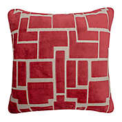 Millano Collection Aura Luxury Feather Filled Square Throw Pillow in Wine