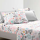 Alternate image 0 for Lush D&eacute;cor Pixie Fox Twin Sheet Set in Grey/Pink