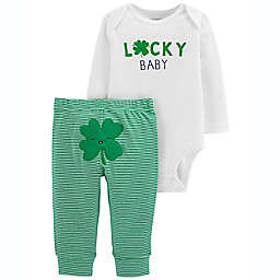 carter's® Size 24M 2-Piece St. Patrick's Day Bodysuit and Pant Set in Green