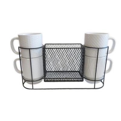 Boston Warehouse Trading Corp.&reg; 5-piece Kup Keeper and 14 oz. Mugs Set