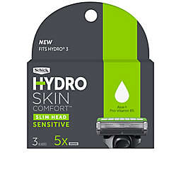 Schick® Hydro Skin Comfort™ Slim Head Sensitive 3-Blade Razor and 5 Cartridges
