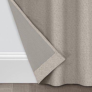 Brookstone&trade; Debray 84-Inch Grommet 100% Blackout Curtain Panels in Linen (Set of 2). View a larger version of this product image.