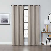 Brookstone&trade; Debray 63-Inch Grommet 100% Blackout Curtain Panels in Linen (Set of 2)