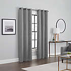 Alternate image 1 for Brookstone&trade; Debray 84-Inch Grommet 100% Blackout Curtain Panels in Nickel (Set of 2)