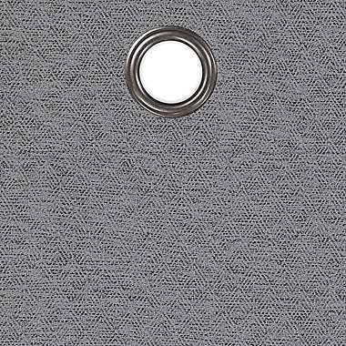 Brookstone&trade; Debray 84-Inch Grommet 100% Blackout Curtain Panels in Nickel (Set of 2). View a larger version of this product image.